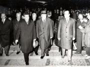 Înapoierea lui Nicolae Ceauşescu şi Ion Gheorghe Maurer de la Moscova. (21 X 1966)