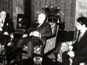 Primirea de către Ion Gheorghe Maurer a delegaţiei oficiale de ziarişti din Grecia. (24 X 1966)