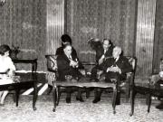 Primirea de către Ion Gheorghe Maurer a delegaţiei oficiale de ziarişti din Grecia. (24 X 1966)