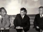 Primirea la Nicolae Ceauşescu, secretar general al P.C.R., preşedintele Consiliului de Stat al R.S.R., a unei delegaţii finlandeze.   (8  august 1969).