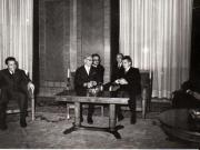 Primirea de către Nicolae Ceauşescu, preşedintele Consiliului de Stat al R.S.R., a preşedintelui federal al Republicii Austria, Franz Jonas, care se află într-o vizită oficială în ţara noastră.(11  septembrie 1969).