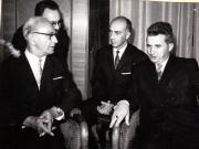 În timpul vizitei protocolare la preşedintele Consiliului de Stat al R.S.R., Nicolae Ceauşescu,  a preşedintelui Republicii Austria, Franz Jonas.  (11  septembrie 1969).