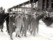 Nicolae Ceauşescu, secretar general al P.C.R, la Uzinele „Progresul” cu prilejul vizitei de lucru în judeţele Brăila şi Galaţi.    (22 mai 1970).