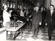 Nicolae Ceauşescu, secretar general al P.C.R., în vizită de lucru la Fabrica de confecţii din Focşani.   (26  mai 1970).