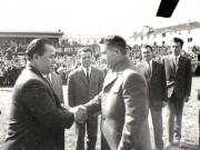 Aspect de la mitingul din Bârlad cu prilejul vizitei de lucru a lui Nicolae Ceauşescu, secretar general al P.C.R, în judeţele Iaşi şi Bârlad.    (26  mai 1970).
