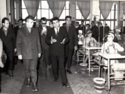 Nicolae Ceauşescu, secretar general al P.C.R, în vizită de lucru la Fabrica de confecţii din Focşani.   (27 mai 1970).