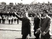 Nicolae Ceauşescu, secretar general al P.C.R, în timpul vizitei de lucru în judeţul Iaşi.     (27 mai 1970).