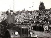 Vizita de lucru a lui Nicolae Ceauşescu, secretar general al P.C.R,  în municipiul Bacău.       (27 mai 1970).