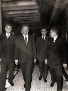 Primirea la Nicolae Ceauşescu a lui Alexei Kosâghin, preşedinte al Consiliului de Miniştri al U.R.S.S., cu prilejul semnării tratatului de prietenie dintre România şi U.R.S.S.  (7 iulie 1970).