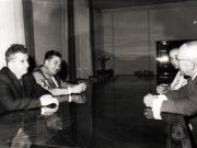 Primirea la Nicolae Ceauşescu a lui Jean Vincent, membru al Biroului Politic al Secretariatului Colectiv al Partidului Elveţian al Muncii.           (26 august 1970).