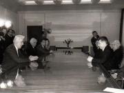 Primirea la Nicolae Ceauşescu a delegaţiei Adunării Populare a R.P Bulgaria , condusă de Sava Ganovski.(4 aprilie 1971).