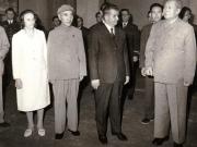 Vizita oficială a lui Nicolae Ceauşescu şi a Elenei Ceauşescu în Republica Populară Chineză. Primirea la preşedintele Mao Tzedun. ( iunie 1971).