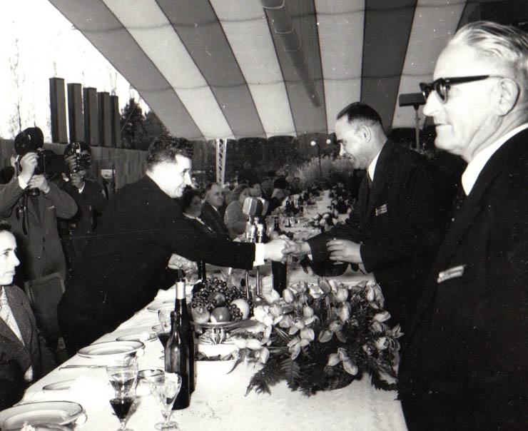 Recepţia de la Snagov, organizată cu prilejul sărbătoririi zilei de 1 mai 1965.