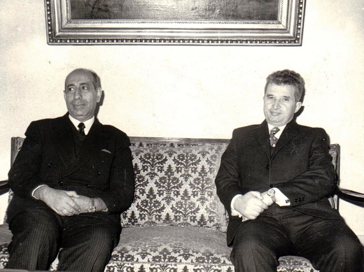 Primirea la C.C. al P.C.R. a lui Hasan Abbas Zaky, guvernator al fondului de dezvoltare arabă (Federaţia Emiratelor Arabe Unite).    (ianuarie 1972).