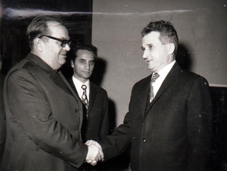Primirea la C.C. al P.C.R. a lui Stane Dolant, secretar al Biroului Executiv al prezidiului Uniunii Comuniştilor din Iugoslavia.    (4 februarie 1972).