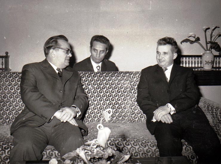 Primirea la C.C. al P.C.R. a lui Stane Dolant, secretar al Biroului Executiv al prezidiului Uniunii Comuniştilor din Iugoslavia.    (4 februarie 1972).