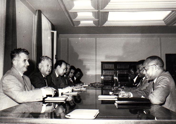 Primirea la Nicolae Ceauşescu a delegaţiei Partidului African al Independenţei condusă de Amilcar Cabral (Guineea-Bissau şi Insulele Capului Verde).( iunie 1972).