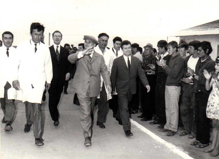 Vizita de lucru a lui Nicolae Ceauşescu în unităţile agricole ale jud. Constanţa.    (1 iulie 1972).
