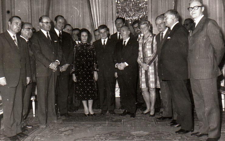 Aspecte din timpul vizitei de prietenie a lui Nicolae Ceauşescu împreună cu Elena Ceauşescu în Belgia.(24-27 octombrie 1972).