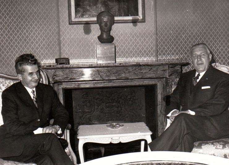 Aspecte din timpul vizitei oficiale de prietenie a lui Nicolae Ceauşescu în Luxemburg.     (octombrie 1972).