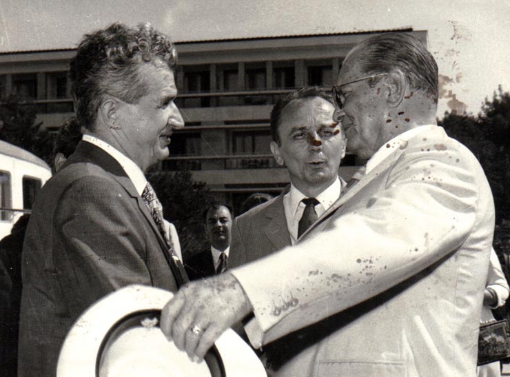 izita oficială de prietenie în Republica Socialistă Federativă Iugoslavia a preşedintelui Consiliului de Stat al României, Nicolae Ceauşescu şi a Elenei Ceauşescu.(15 iulie 1973).