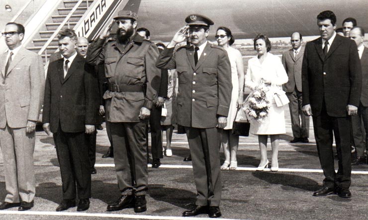 Aspecte din timpul vizitei oficiale de prietenie a preşedintelui Consiliului de Stat al României, Nicolae Ceauşescu în Cuba.         (1-2 septembrie 1973).