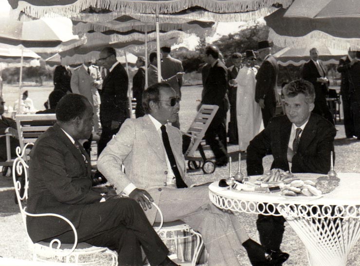 Aspecte din timpul vizitei oficiale de prietenie a preşedintelui Consiliului de Stat al României, Nicolae Ceauşescu în Maroc.     (septembrie 1973).