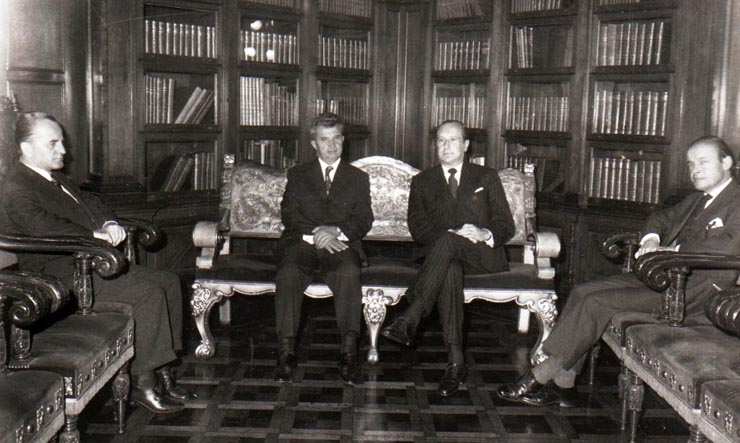 Aspecte din timpul vizitei oficiale de prietenie a preşedintelui Consiliului de Stat al României, Nicolae Ceauşescu şi a Elenei Ceauşescu în Columbia.     (septembrie 1973).