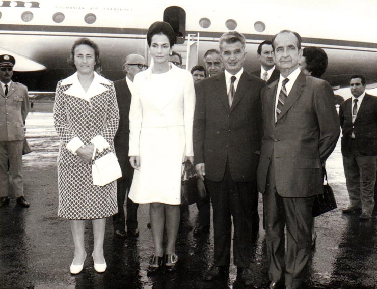 Aspecte din timpul vizitei oficiale de prietenie a preşedintelui Consiliului de Stat al României, Nicolae Ceauşescu şi a Elenei Ceauşescu în Costa Rica.    (septembrie 1973).