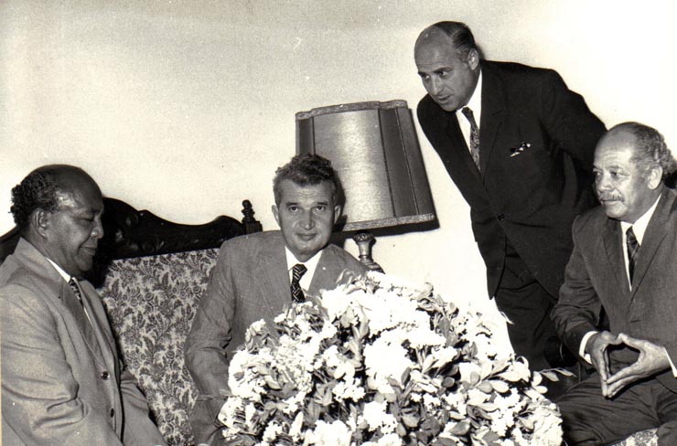 Aspecte din timpul vizitei oficiale de prietenie a preşedintelui Consiliului de Stat al României, Nicolae Ceauşescu şi a Elenei Ceauşescu în Venezuela.   (septembrie 1973).