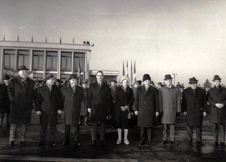 Plecarea preşedintelui Consiliului de Stat al R.S.R., într-o vizită oficială de prietenie în Libia, Liban, Siria şi Irak.(12.II.1974).