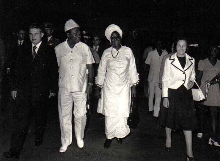 Vizita în Republica Liberia a unei delegaţii a R.S.R. condusă de Nicolae Ceauşescu.    (5 martie 1974).