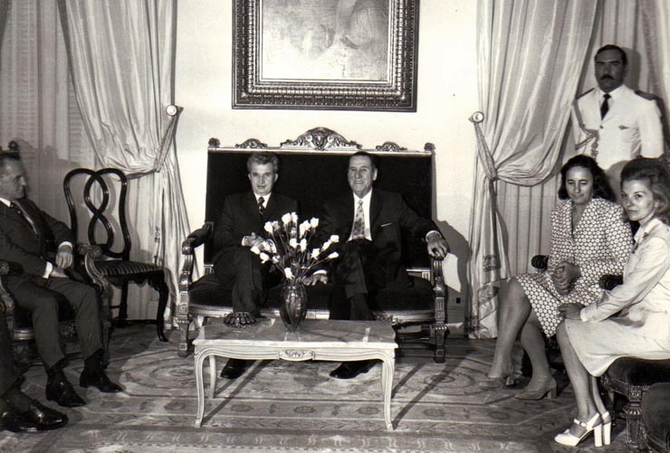 Vizita lui Nicolae Ceauşescu în Republica Argentina. Convorbiri oficiale la palatul Olivos.     (6 martie 1974).
