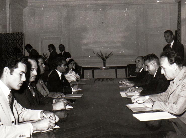 Convorbiri oficiale cu delegaţia Uniunii Socialiste Arabe din Republica Arabă Libia.    (20 august 1974).