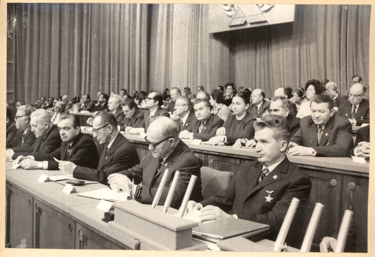 Aspect de la lucrările Congresului al XI-lea al P.C.R. (26 noiembrie 1974)
