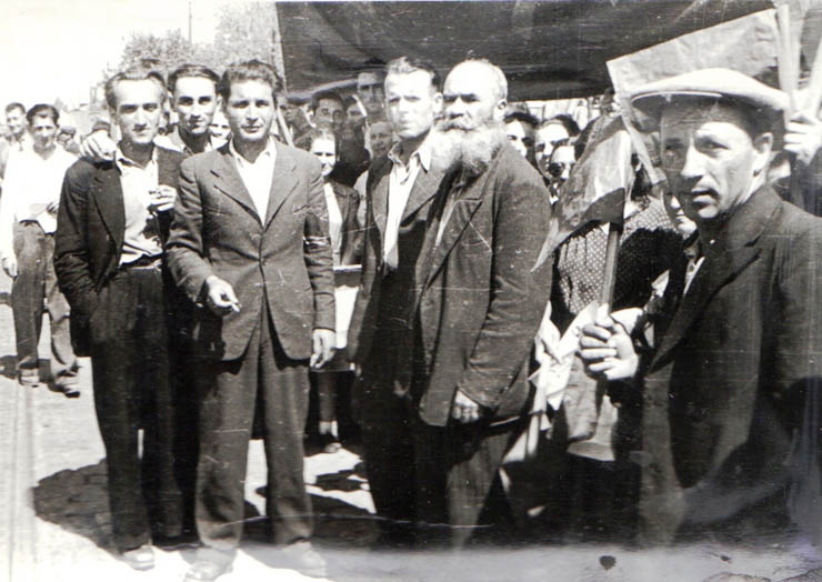Întâmpinarea Armatei Roşii (Colentina). Moraru, Prepeliţă, Apostol, Chivu Stoica.