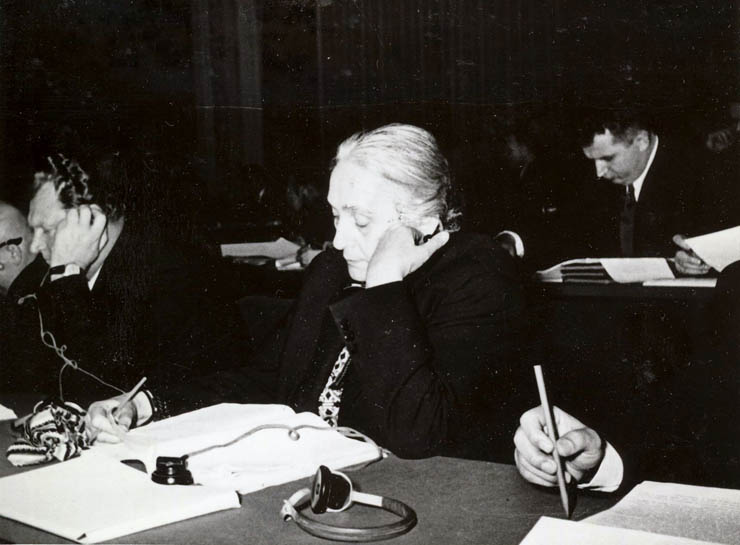 Bucureşti, decembrie 1955. Aspecte din timpul desfăşurării lucrărilor celui de al VII-lea Congres al P.C.R. (dec. 1955)