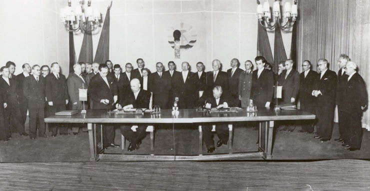 Berlin, 24-29 aprilie 1957. Aspecte din timpul vizitei oficiale de prietenie în Republica Democrată Germania. (24-29 aprilie 1957)