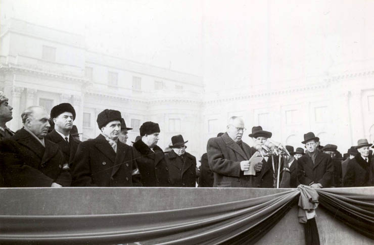 Bucureşti, 10 ianuarie 1958. Aspecte de la funeraliile dr. Petru Groza. (10 ian. 1958)