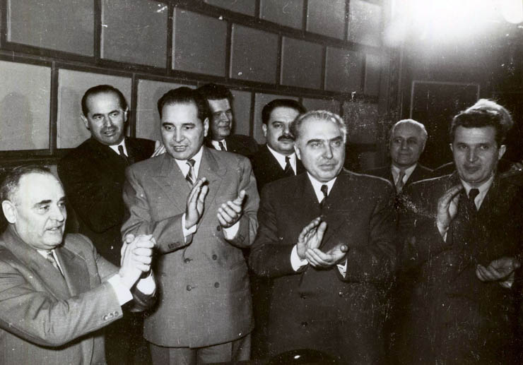 Bucureşti, 9 martie 1958. Aspecte de la prezidiul Conferinţei Naţionale a femeilor din România. (9 martie 1958)