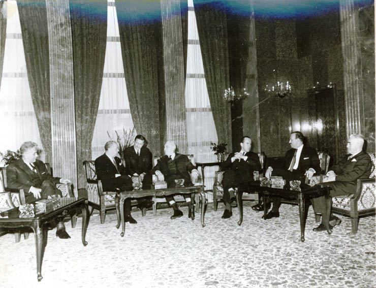 Preşedintele Consiliului de Miniştri, Ion Gheorghe Maurer, l-a primit pe Torsten Nilsson, ministrul de externe al Suediei. (4 mai 1967)