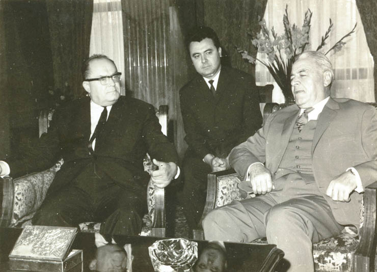 Ion Gheorghe Maurer a primit delegaţia guvernamentală a U.R.S.S. condusă de L.F. Iliciov. (8 mai 1967) 
