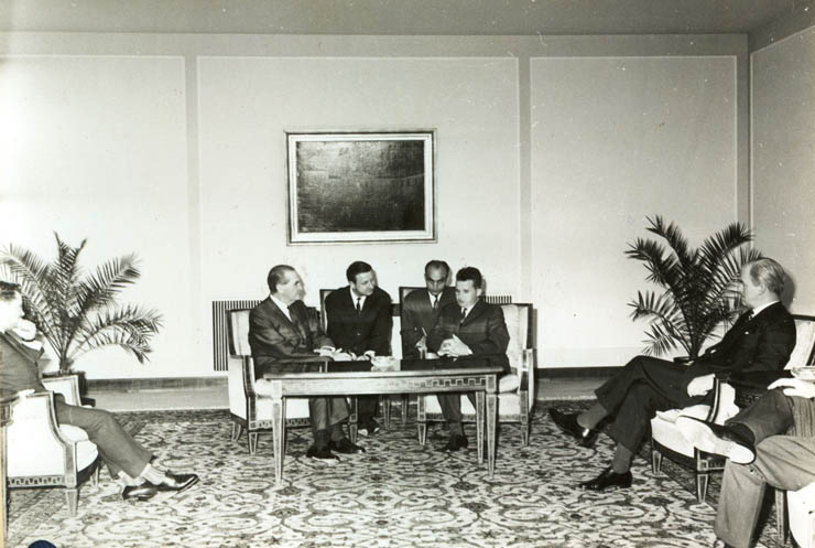 Nicolae Ceauşescu l-a primit pe John Mc. Ewen, vicepremierul Australiei. (19 mai 1967)