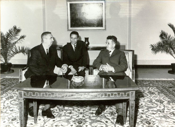 Nicolae Ceauşescu şi Mihail Leseciko, vicepreşedinte al Consiliului de Miniştri al U.R.S.S. (7 iunie 1967)