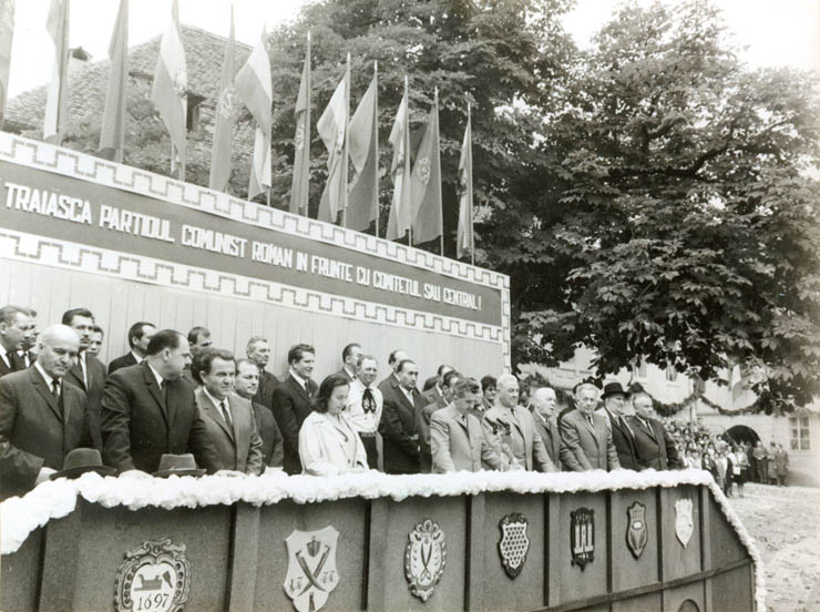 Aspecte din timpul vizitei conducătorilor de partid şi de stat în regiunea Braşov, oraşul Sighişoara. (15-18 iunie 1967)