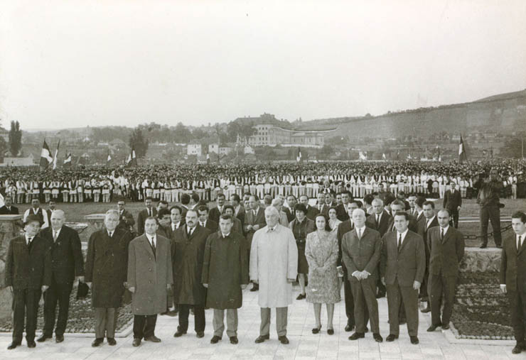 Aspecte din timpul vizitei conducătorilor de partid şi de stat în regiunea Braşov, Blaj. (15-18 iunie 1967)