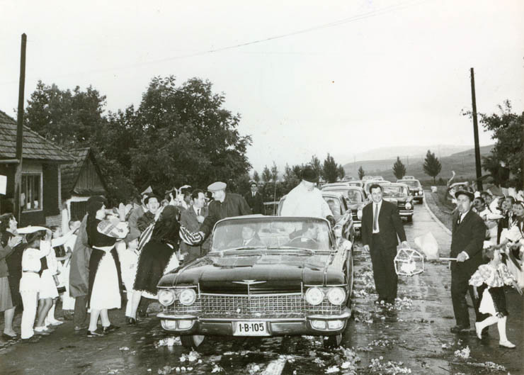 Aspecte din timpul vizitei conducătorilor de partid şi de stat în regiunea Braşov, comuna Albeşti. (15-18 iunie 1967)