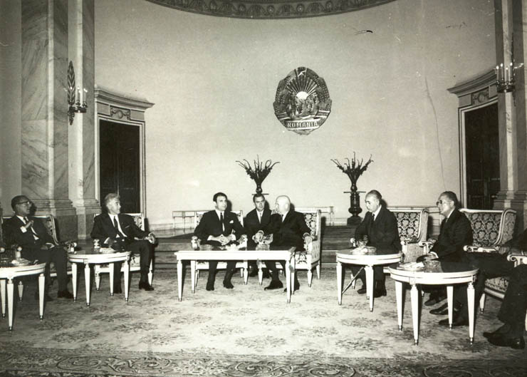 Chivu Stoica, preşedintele Consiliului de Stat,   l-a primit pe Ardeshir Zahedi, ministrul de externe al Iranului. (16 august 1967)