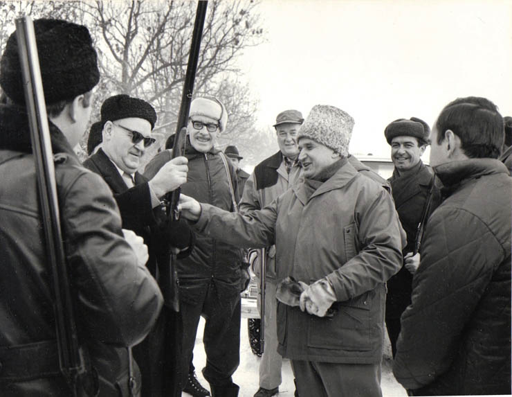 Vanatoare cu sefii misiunilor diplomatice 25 ianuarie 1969