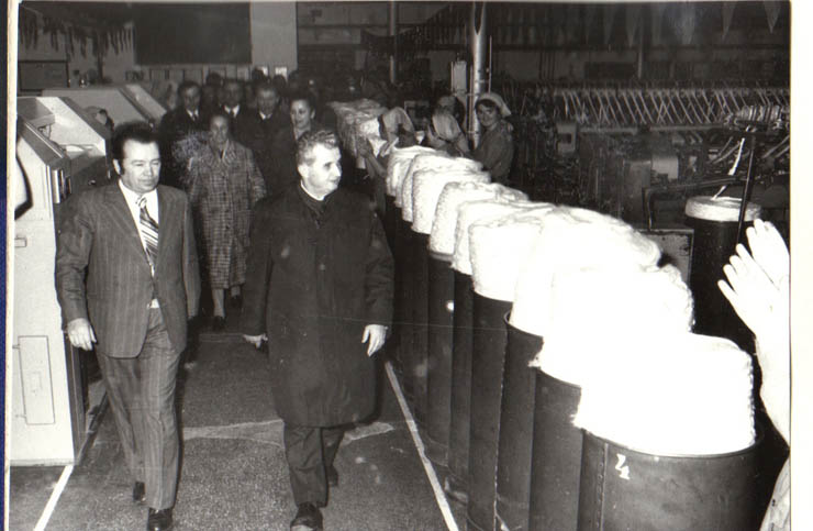 Cu prilejul împlinirii a 2.000 de ani de la întemeierea cetăţii dacice Ziridava şi a 950 de ani de la prima menţiune documentară a municipiului Arad, conducători de partid şi de stat au efectuat o vizită de lucru în judeţul Arad. În timpul vizitei, la întreprinderea textilă din Arad.(27-28.III.1979).